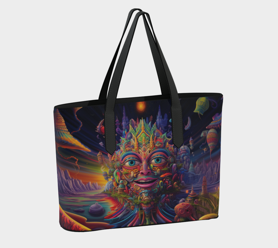 HEAD ABOVE WATER VEGAN LEATHER TOTE BAG