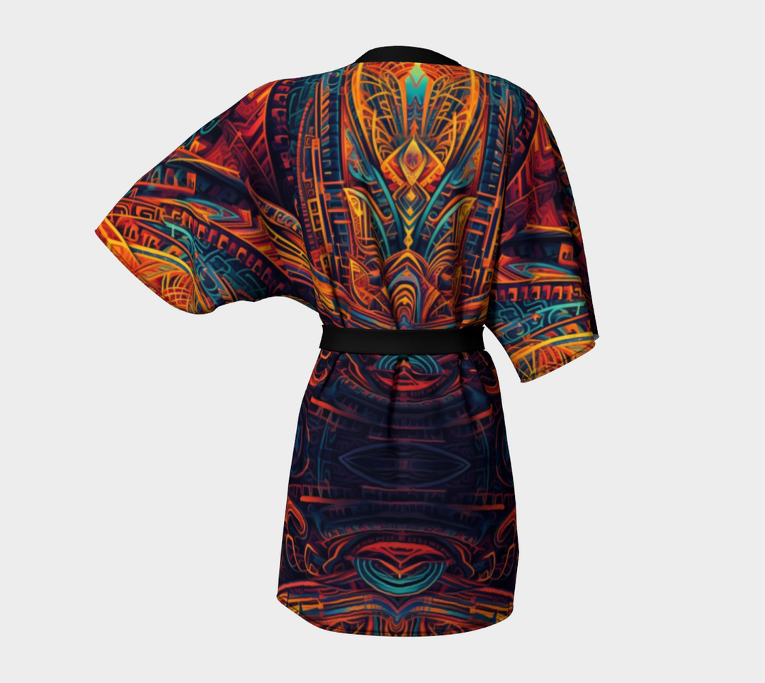 ORANGE BLESSING KIMONO ROBE