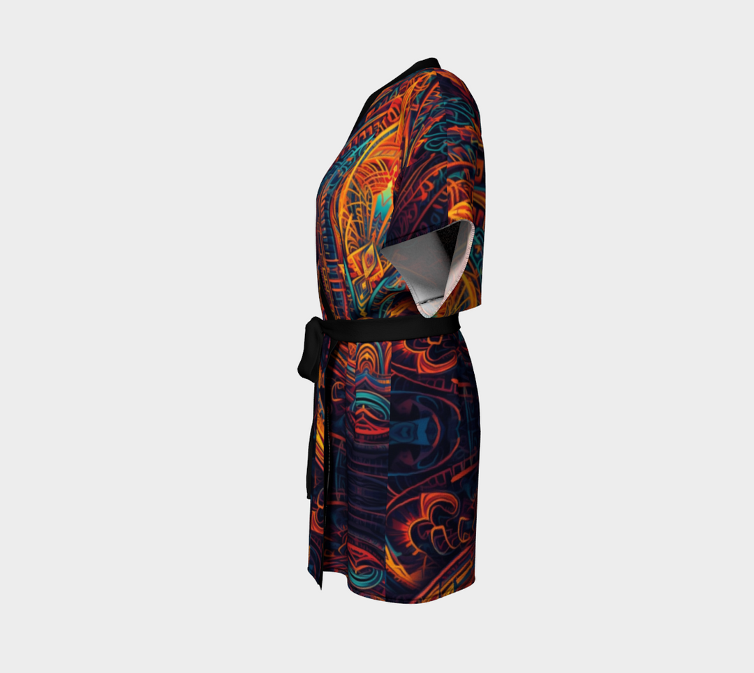 ORANGE BLESSING KIMONO ROBE