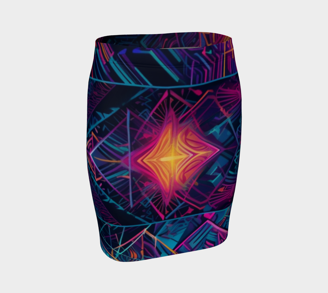 ULTRAVIOLET FITTED SKIRT