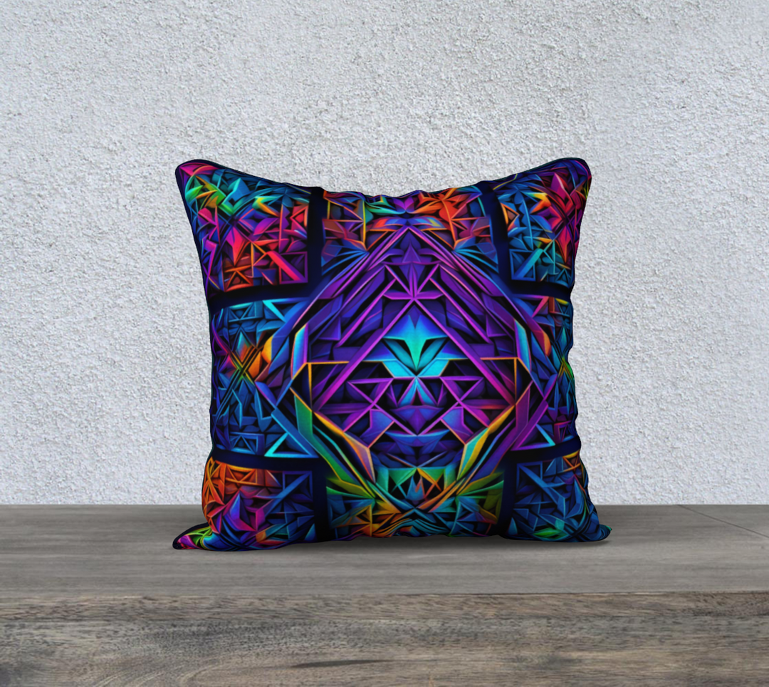 NEON SHREDS 18" x 18" PILLOW CASE